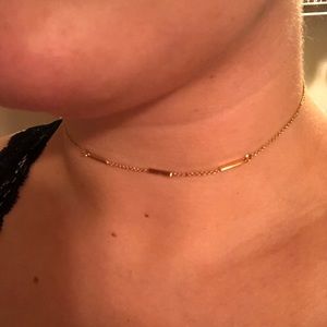 Uncommon James Thin Gold Choker Necklace